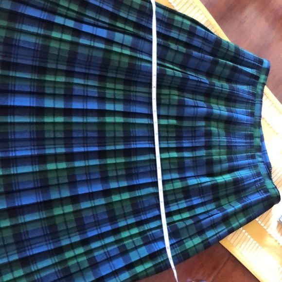 Vintage Mosbrook Authentic Wool Pleated Tartan Plaid Skirt Made in Gr Br… - Picture 11 of 13